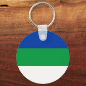 Vlag Komi Sleutelhanger (Achterkant)