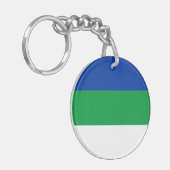 Vlag Komi Sleutelhanger (Voorkant Links)