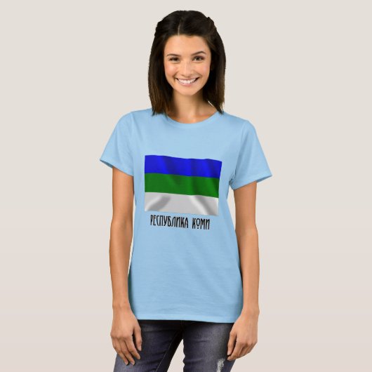 Vlag Komi T-shirt (Voorkant volledig)