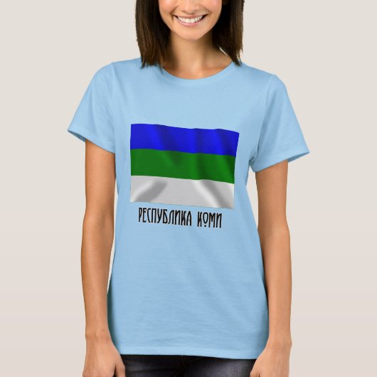 Vlag Komi T-shirt (Voorkant)