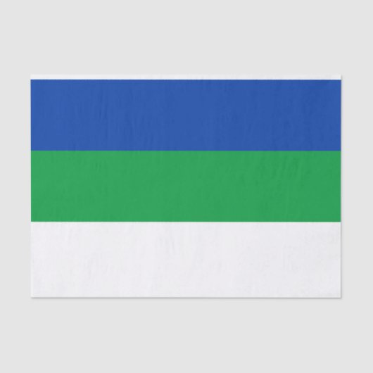 Vlag Komi Tissuepapier (Voorkant)