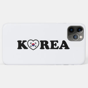 vlag Korea Love Heart iPhone 11 Pro Max Hoesje