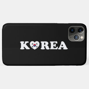 vlag Korea Love Heart iPhone 11 Pro Max Hoesje