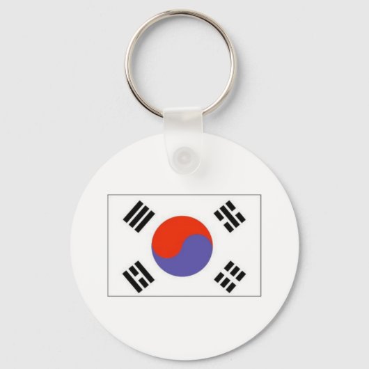 Vlag Korea Sleutelhanger (Voorkant)