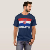  vlag Kroatië T-shirt (Voorkant volledig)
