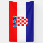 Vlag Kroatische banner (Verticaal)