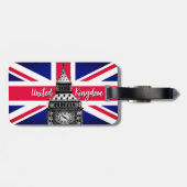  vlag-Labels van de Unie, Big Ben, Brits Bagagelabel (Achterkant horizontaal)