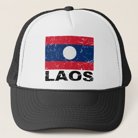 vlag Laos Trucker Pet (Voorkant)