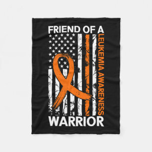 Vlag Leukemie Awareness Month is Amerikaans voor v Fleece Deken
