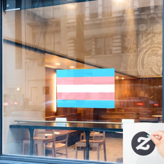 Vlag LGBTQIA+ Raamsticker (Cafe Raam)
