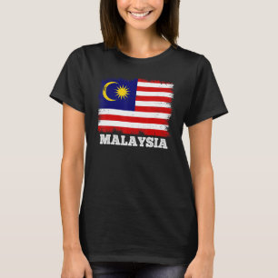  vlag Maleisisch landendetro vlag Maleisisch T-shirt