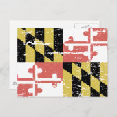  vlag MARYLAND Briefkaart (Voorkant / Achterkant)