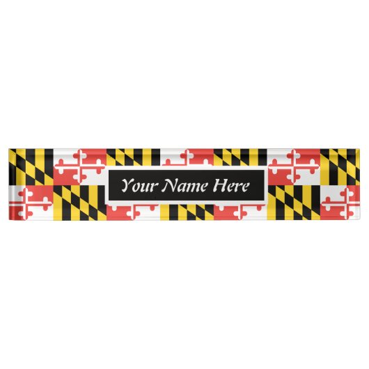 vlag Maryland Naambordje (Voorkant)