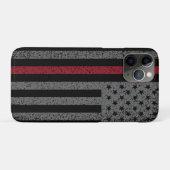 Vlag met dunne rode lijn Case-Mate iPhone case (Achterkant (horizontaal))
