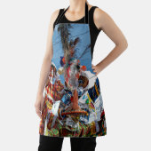 Vlag Moko Jumbie USVI Madras Schort (Insitu)