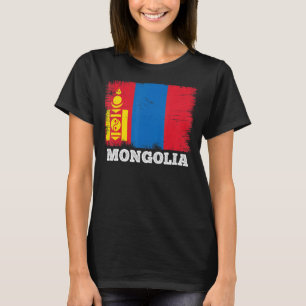  vlag Mongolië - Retro vlag Mongolisch T-shirt