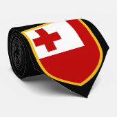 Vlag mooie Tonga-eilanden Stropdas (Opgerold)