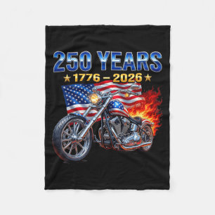 Vlag Motorfiets Biker 250 Jaar Amerikaans Fleece Deken