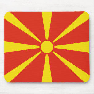 Vlag Mousepad Noord-Macedonië Muismat