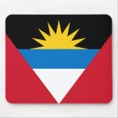 vlag mousepad van antigua en barbuda muismat (Voorkant)
