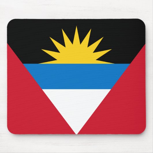 vlag mousepad van antigua en barbuda muismat (Voorkant)
