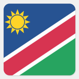 Vlag Namibië (Namibië) Vierkante Sticker