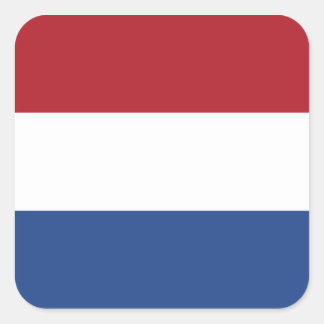 Vlag Nederland/Nederland/Nederland/Hollander Vierkante Sticker