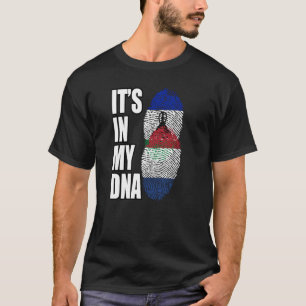 Vlag Nederlands en Basotho Mix DNA-erfgoed T-shirt