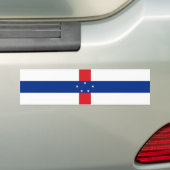 vlag Nederlandse Antillen Bumpersticker (Op auto)