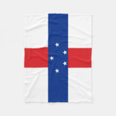 vlag Nederlandse Antillen Fleece Deken (Voorkant)