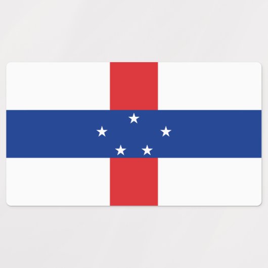 vlag Nederlandse Antillen Labels (Design 2)