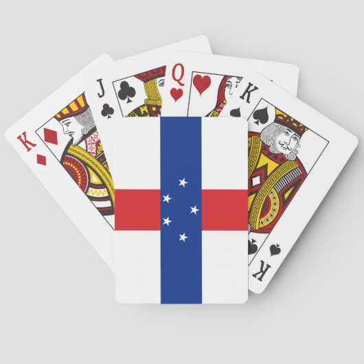 vlag Nederlandse Antillen Pokerkaarten (Achterkant)