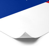 vlag Nederlandse Antillen Poster (Hoek)