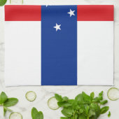 vlag Nederlandse Antillen Theedoek (Gevouwen)