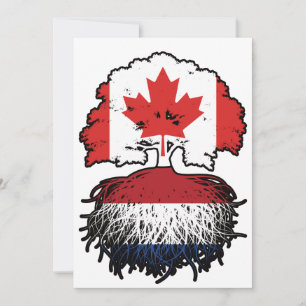 Vlag Nederlandse Canadese bomen in Canada Kaart