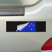 Vlag Nieuw-Zeeland Silver Fern Bumpersticker (Op auto)