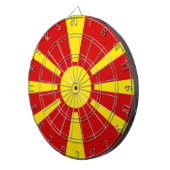 Vlag Noord-Macedonië Dartbord (Voorkant Rechts)