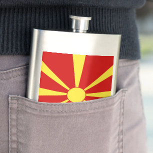 vlag Noord-Macedonië Flacon