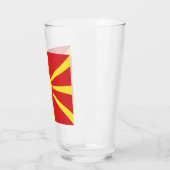 vlag Noord-Macedonië Glas (Links)