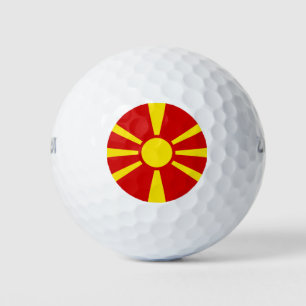 Vlag Noord-Macedonië Golfballen