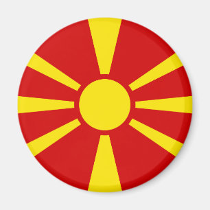 Vlag Noord-Macedonië Magneet