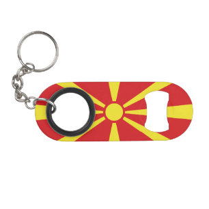 Vlag Noord-Macedonië Mini Flessenopener