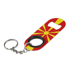 vlag Noord-Macedonië Mini Flessenopener