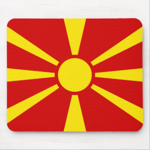 Vlag Noord-Macedonië Muismat