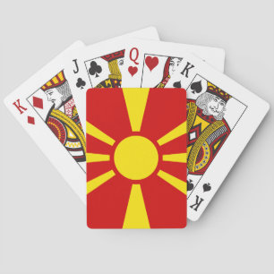 Vlag Noord-Macedonië Pokerkaarten