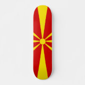 vlag Noord-Macedonië Skateboard (Voorkant)