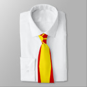 vlag Noord-Macedonië Stropdas (Gebonden)