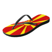 Vlag Noord-Macedonië Teenslippers (Schuin)