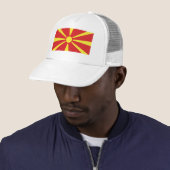 Vlag Noord-Macedonië Trucker Pet (In situ)