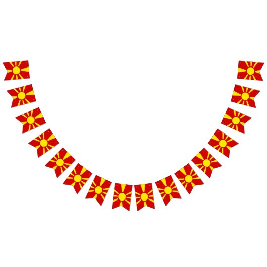 Vlag Noord-Macedonië Vlaggetjes (Alle)